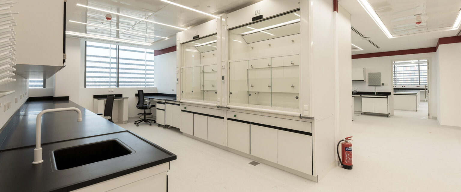 Lab furniture in laboratory
