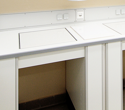 White Laboratory tables