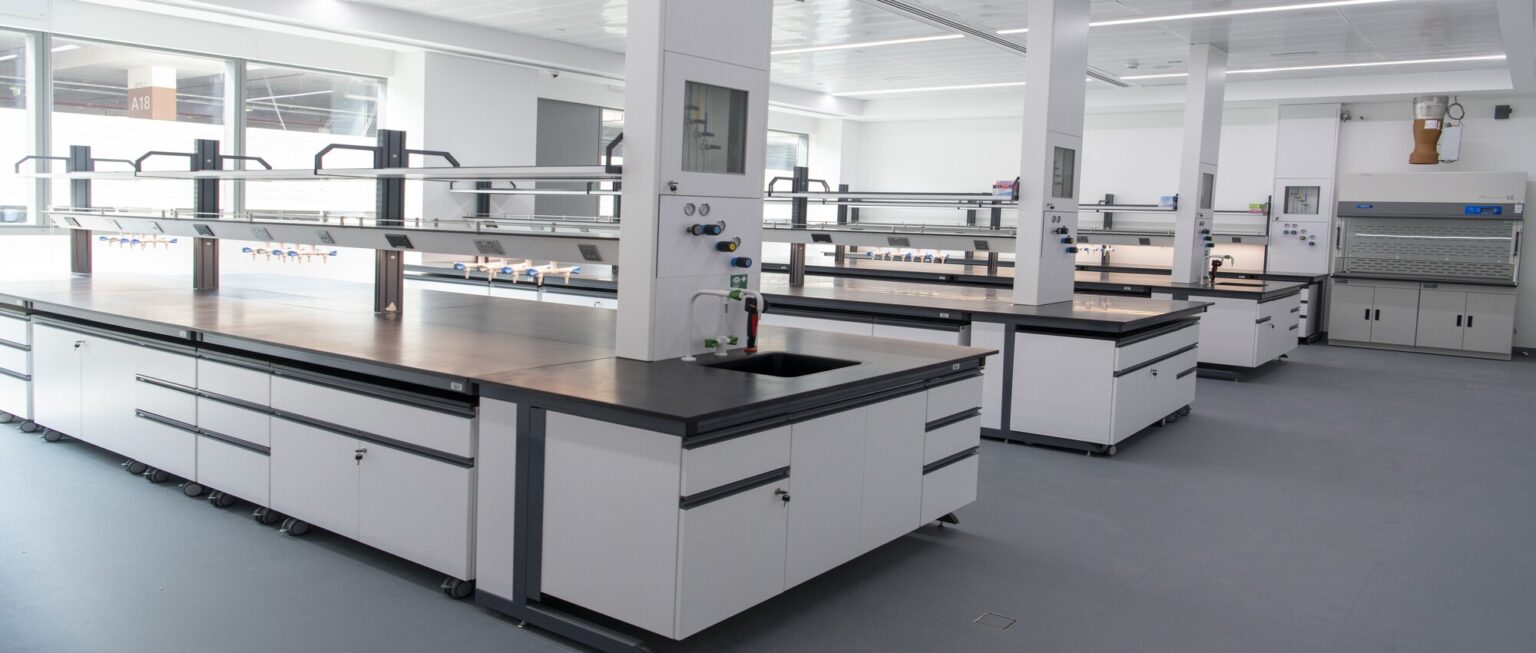 Lab furniture in laboratory